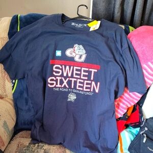 Navy Blue With Color Print Adult 2XL Polo